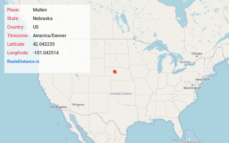 Map of Mullen
