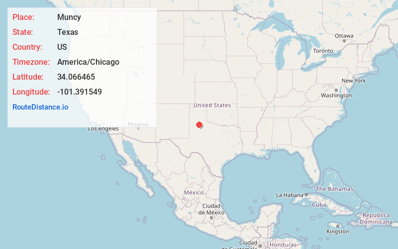 Map of Muncy