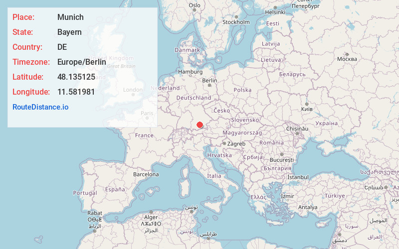 Map of Munich