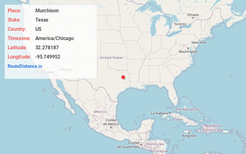Map of Murchison