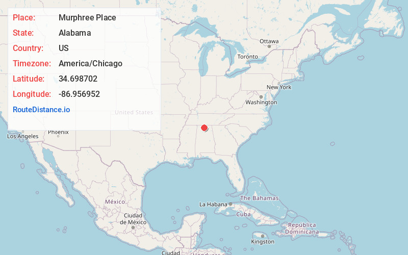 Map of Murphree Place