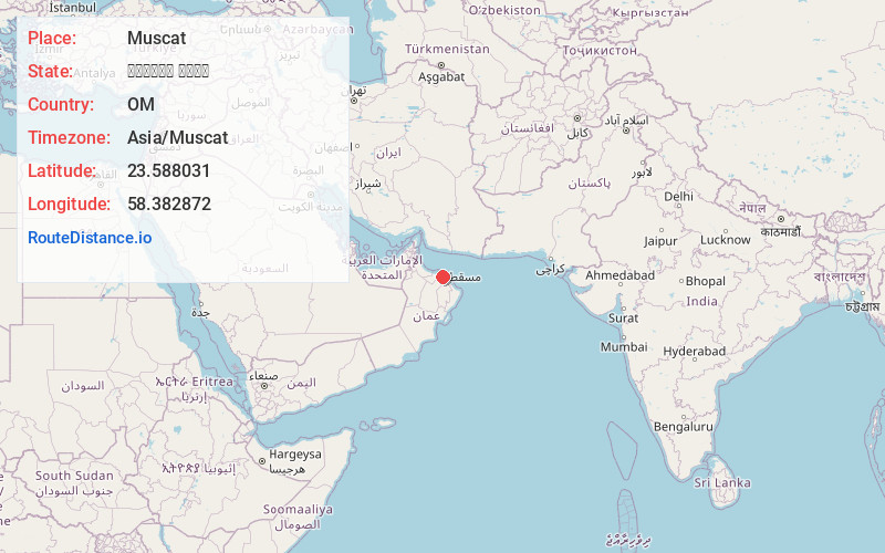 Map of Muscat