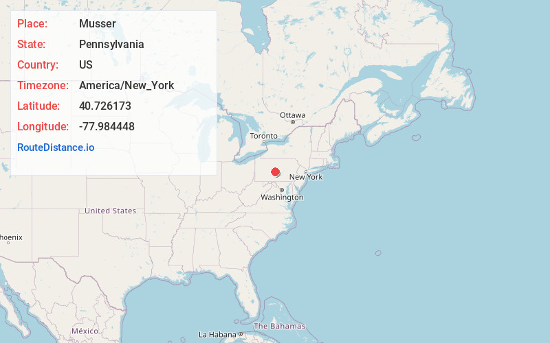 Map of Musser
