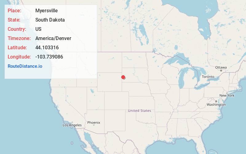 Map of Myersville