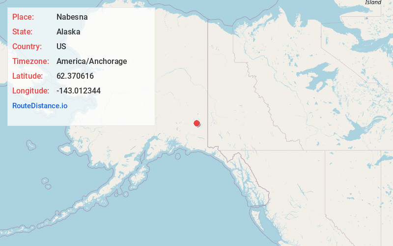 Map of Nabesna