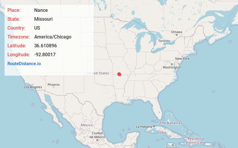 Map of Nance