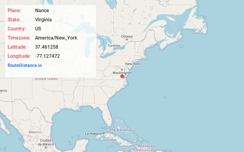 Map of Nance
