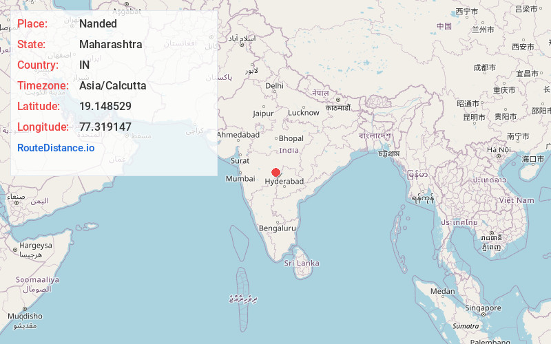 Map of Nanded