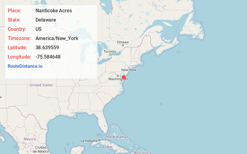 Map of Nanticoke Acres
