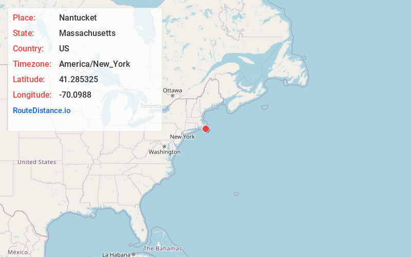 Map of Nantucket