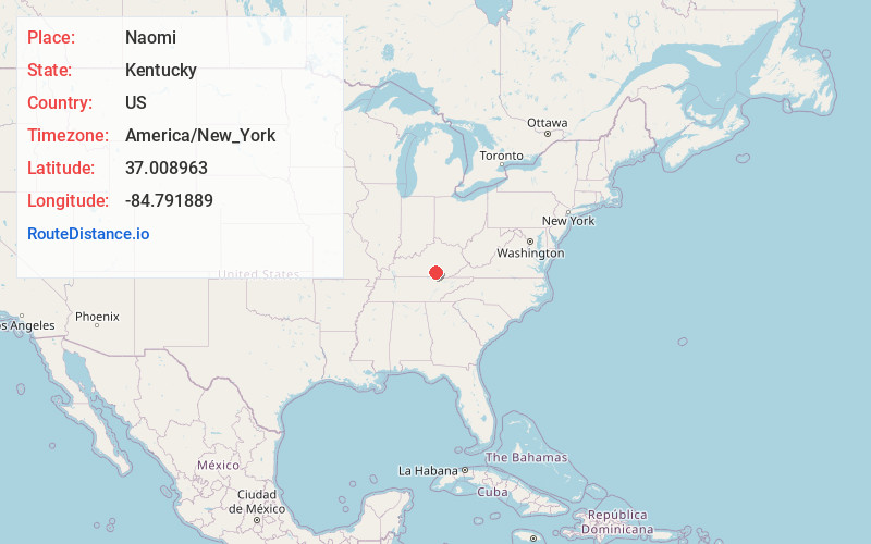 Map of Naomi