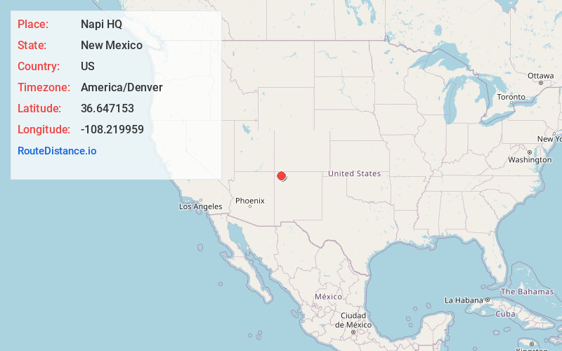 Map of Napi HQ
