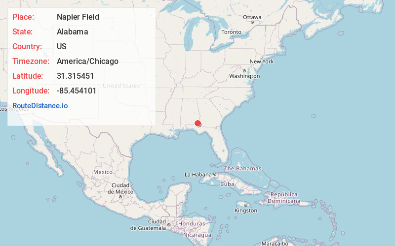 Map of Napier Field