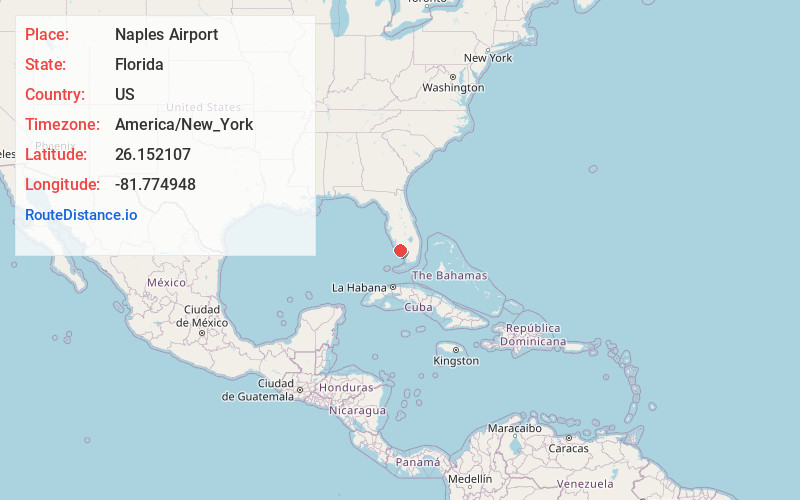 Map of Naples Airport