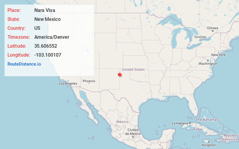 Map of Nara Visa