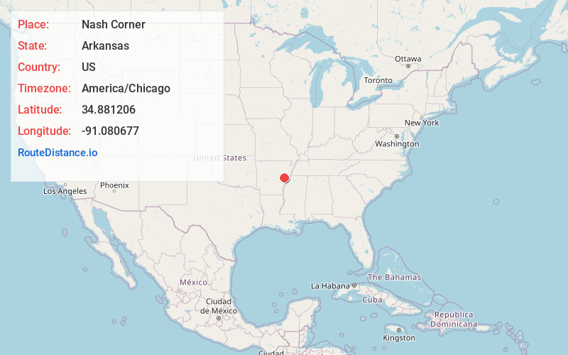 Map of Nash Corner