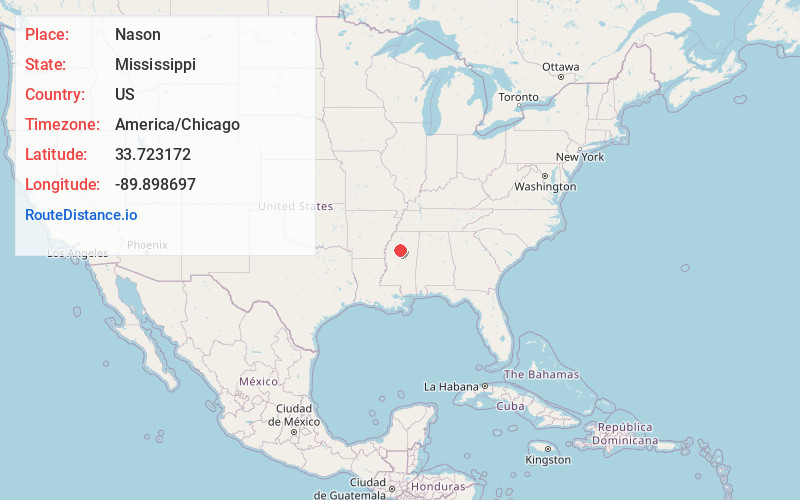 Map of Nason