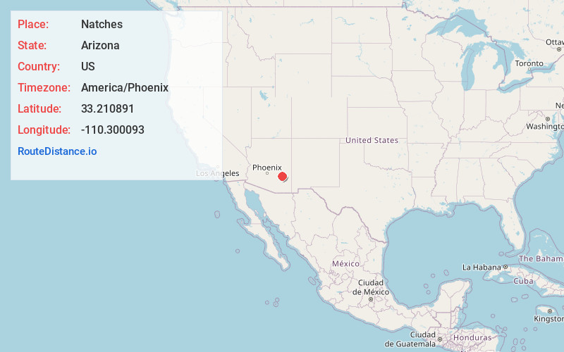 Map of Natches