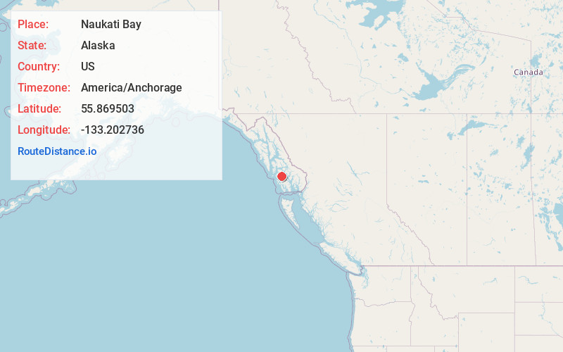 Map of Naukati Bay