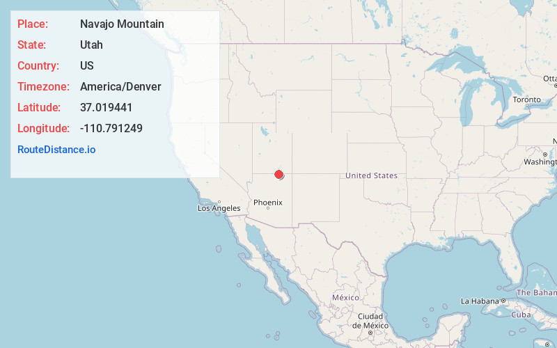 Map of Navajo Mountain