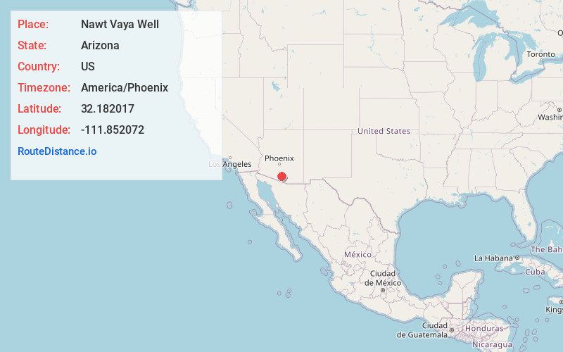 Map of Nawt Vaya Well