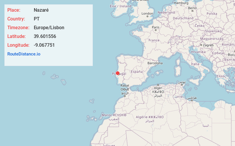 Map of Nazaré