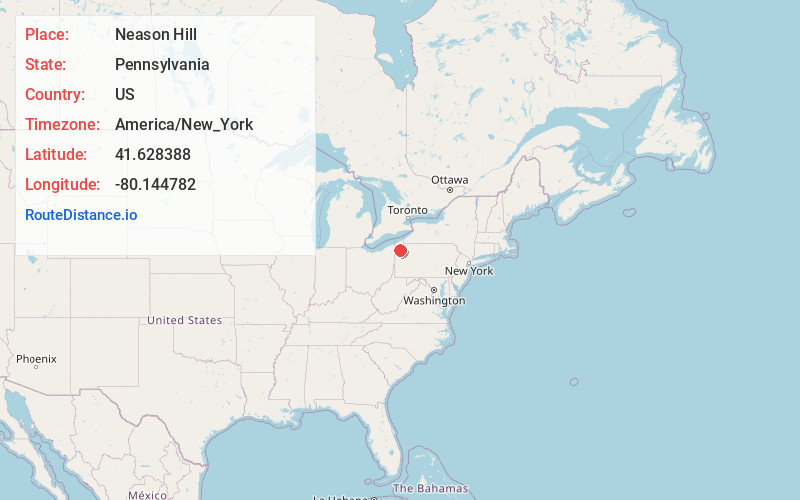 Map of Neason Hill