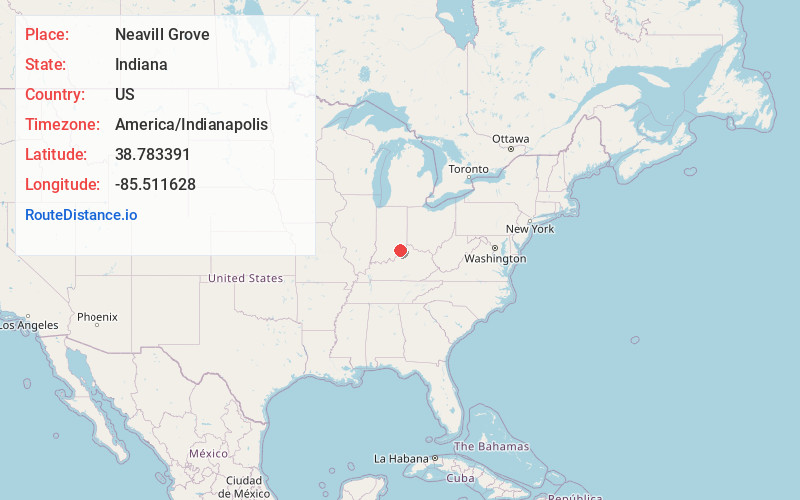 Map of Neavill Grove
