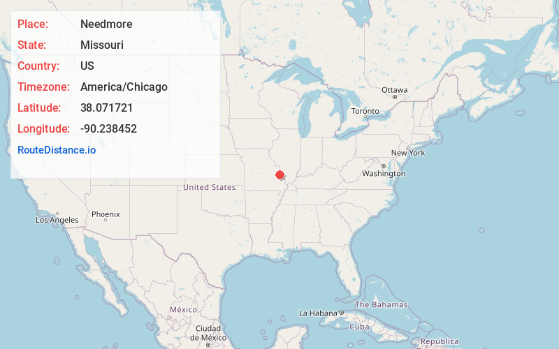 Map of Needmore