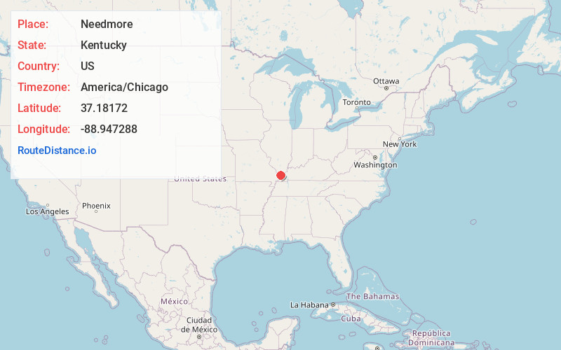 Map of Needmore
