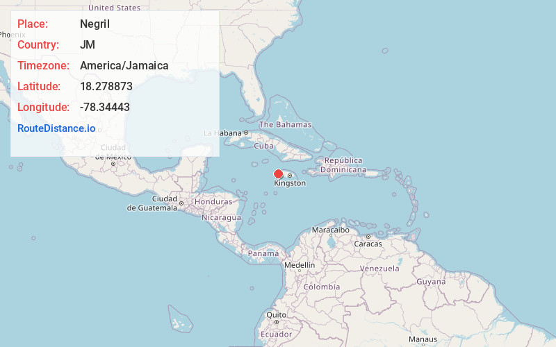 Map of Negril