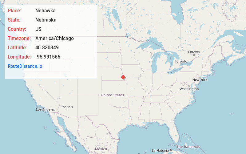 Map of Nehawka