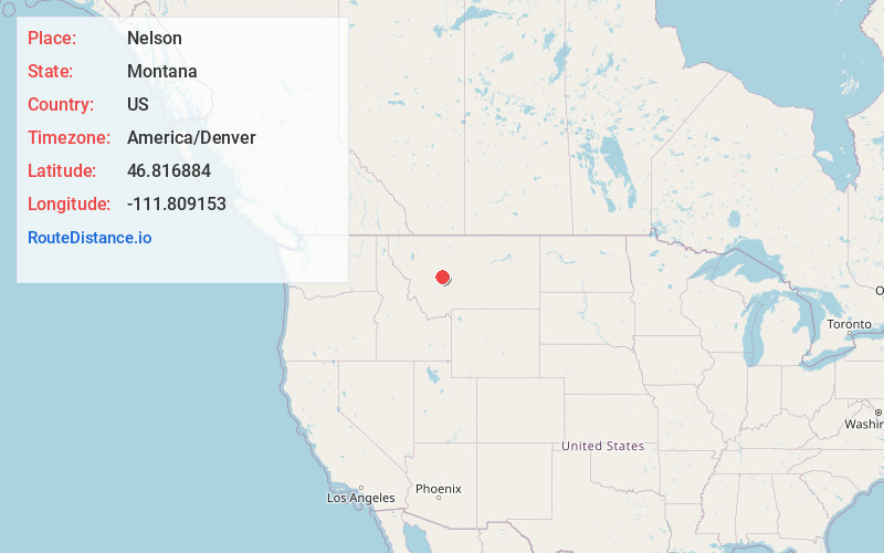 Map of Nelson