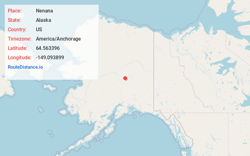 Map of Nenana