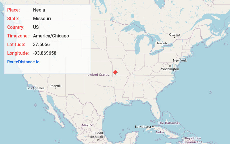 Map of Neola