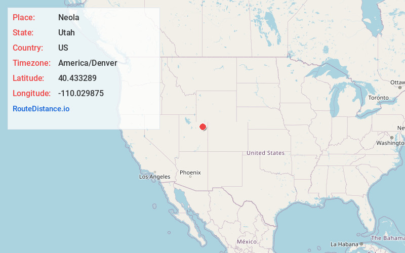Map of Neola