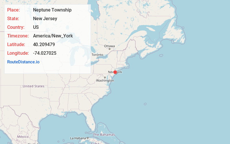 Map of Neptune Township