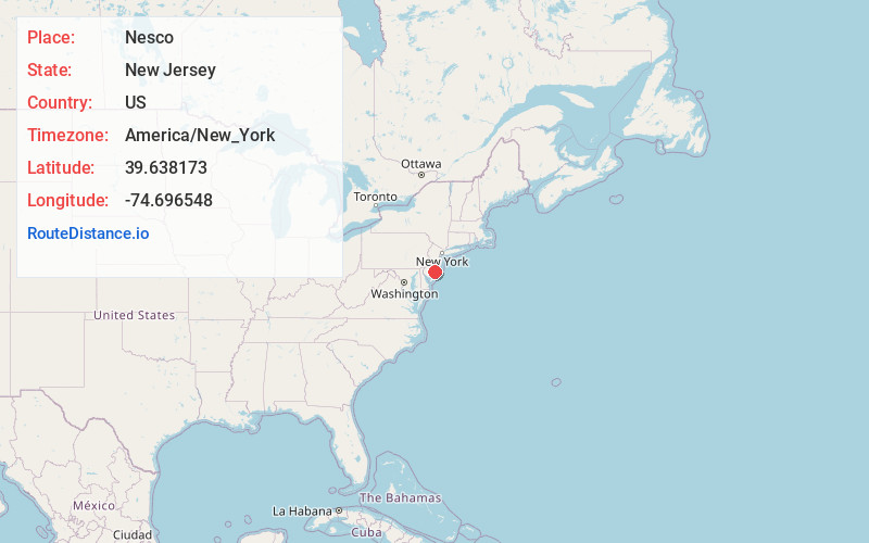 Map of Nesco