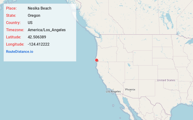 Map of Nesika Beach