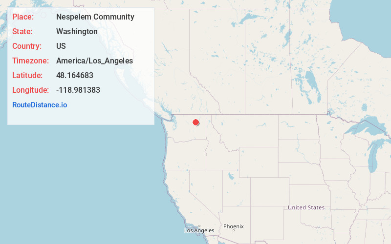 Map of Nespelem Community