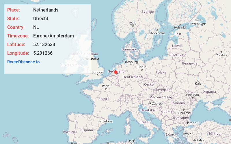 Map of Netherlands