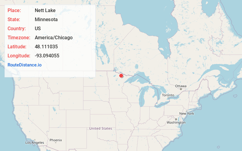 Map of Nett Lake