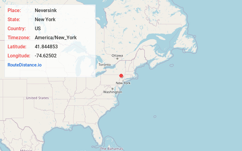 Map of Neversink