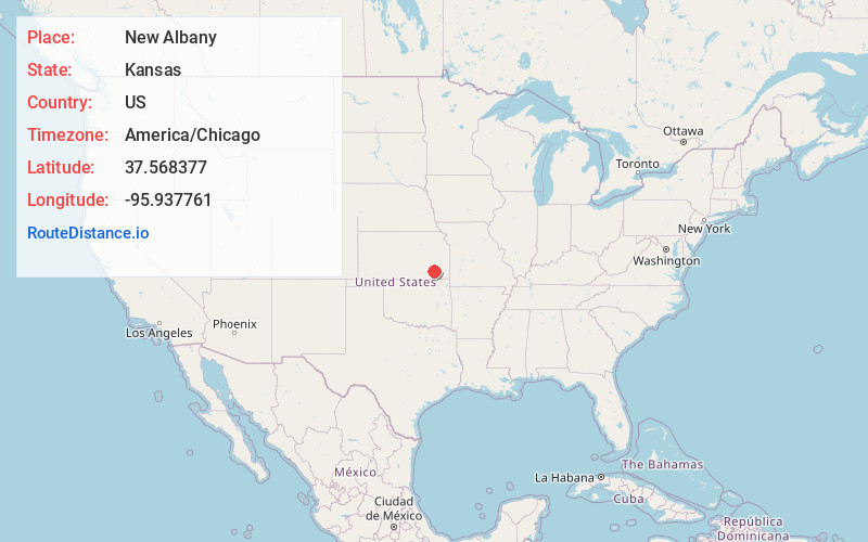 Map of New Albany