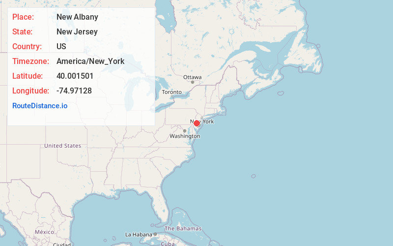 Map of New Albany