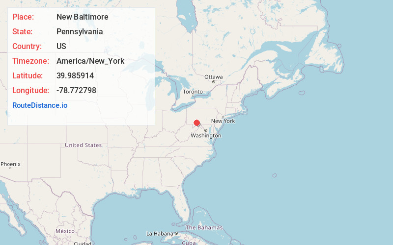 Map of New Baltimore