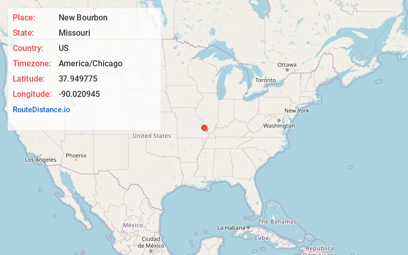 Map of New Bourbon