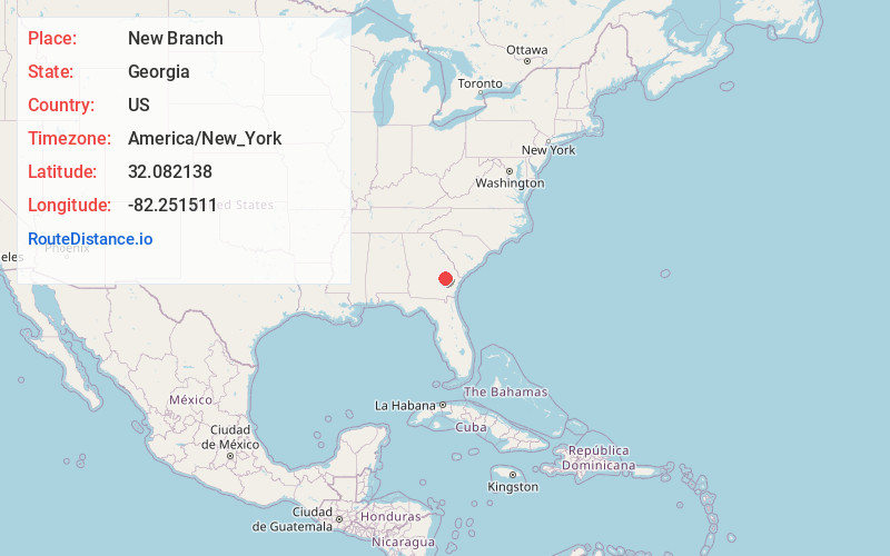 Map of New Branch