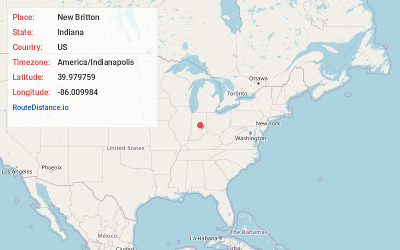 Map of New Britton