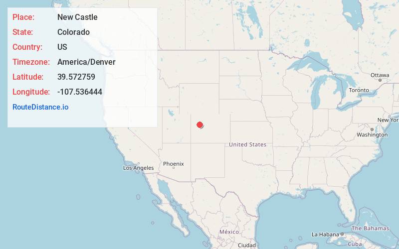 Map of New Castle